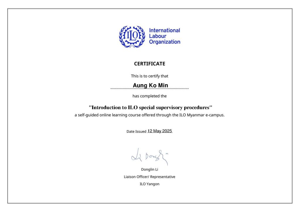 Special Supervisory Procedures - ILO (AKM)